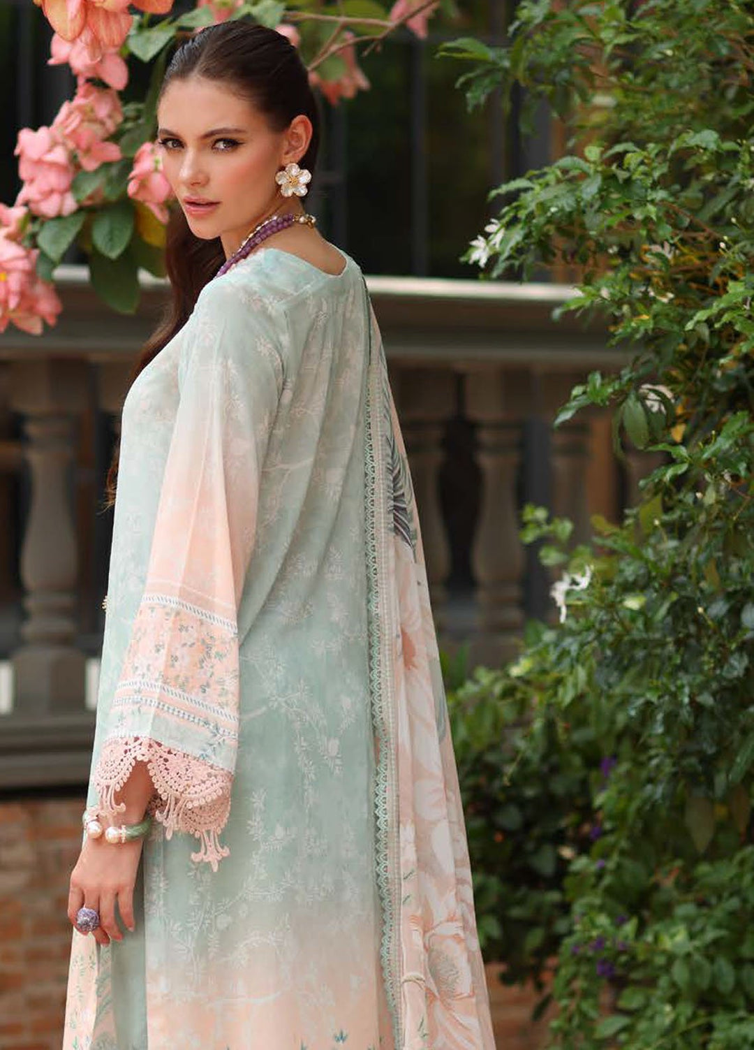 Signature Prints by Nureh Printed Swiss Lawn Suits Unstitched 3 Piece NU25SL SP-154 - Summer Collection