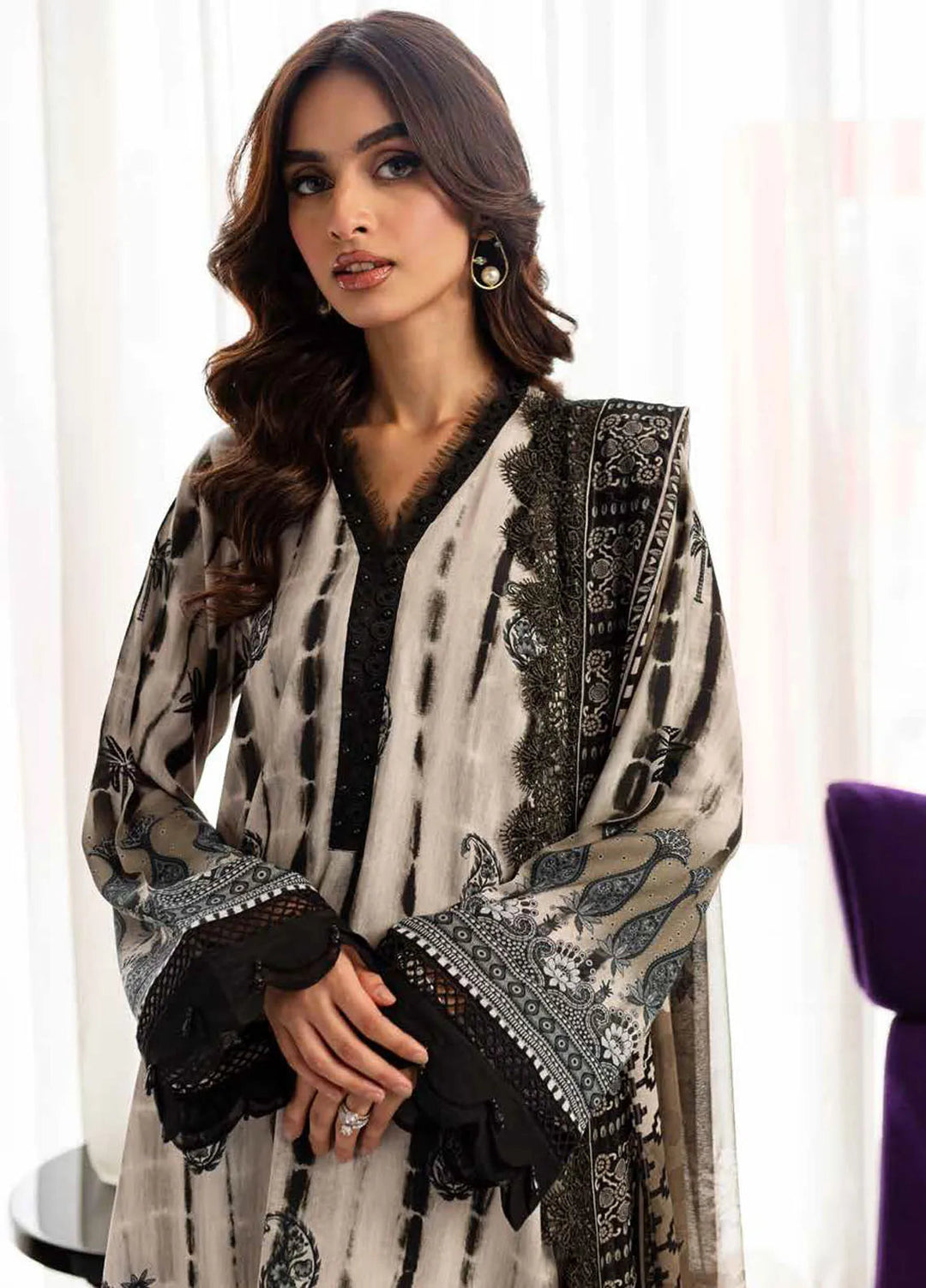 Signature Prints By Nureh Printed Viscose Suit Unstitched 3 Piece NU24SV SP-1 23 - Winter Collection