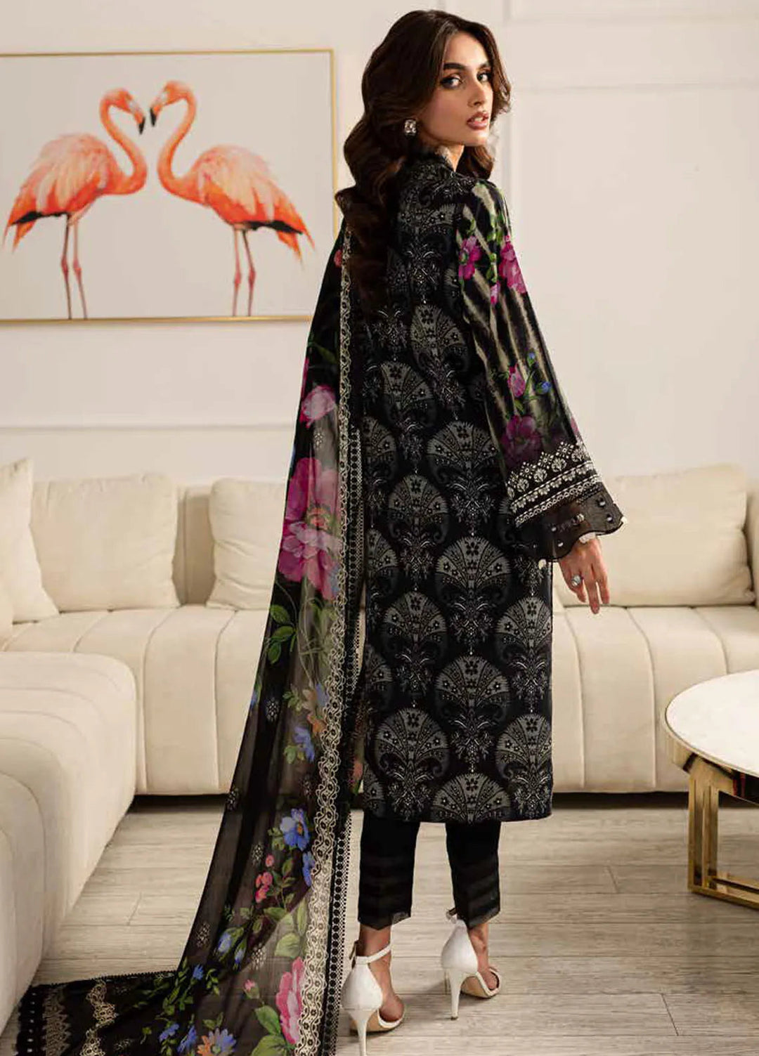 Signature Prints By Nureh Printed Viscose Suit Unstitched 3 Piece NU24SV SP-1 28 - Winter Collection