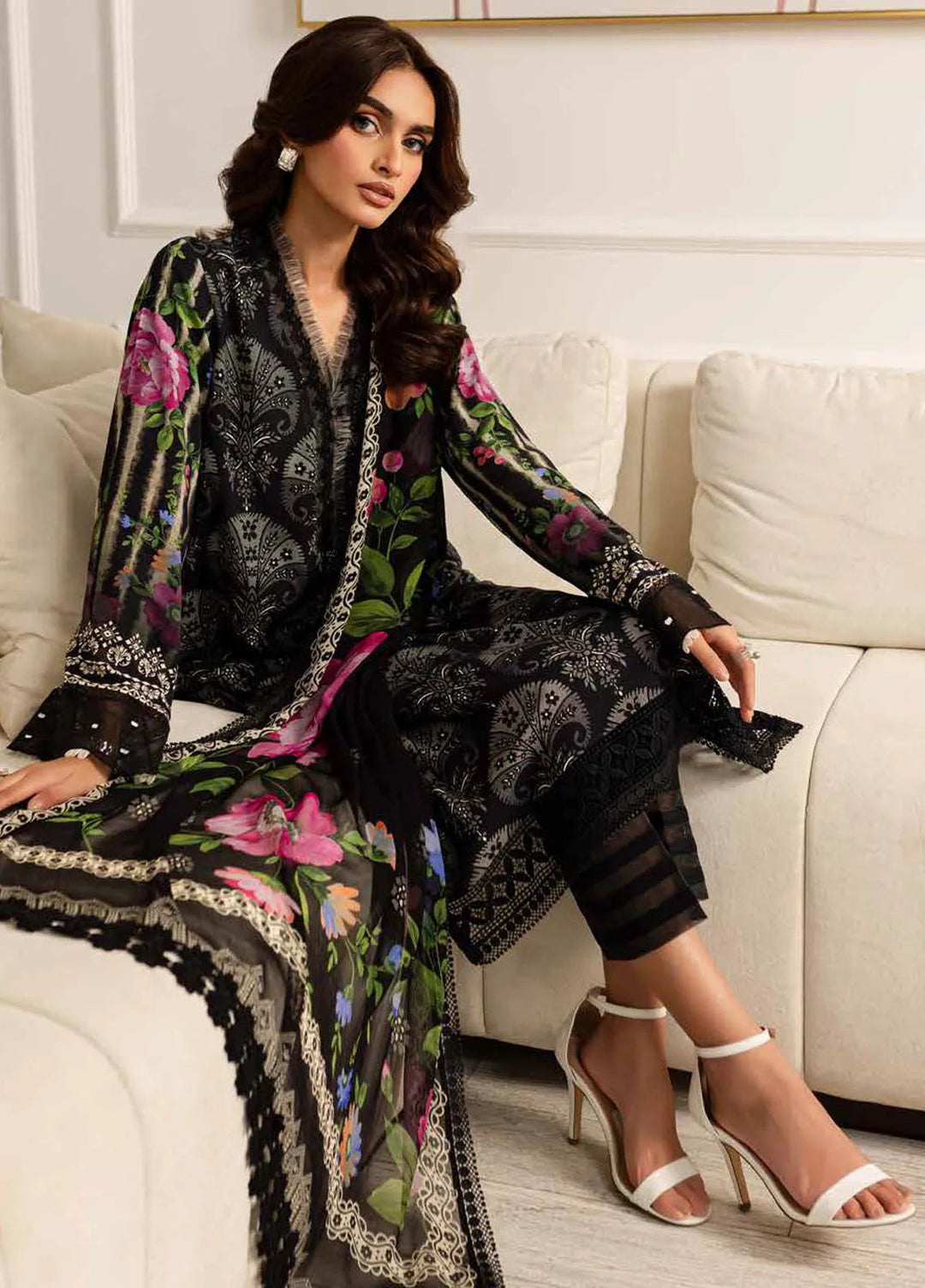 Signature Prints By Nureh Printed Viscose Suit Unstitched 3 Piece NU24SV SP-1 28 - Winter Collection