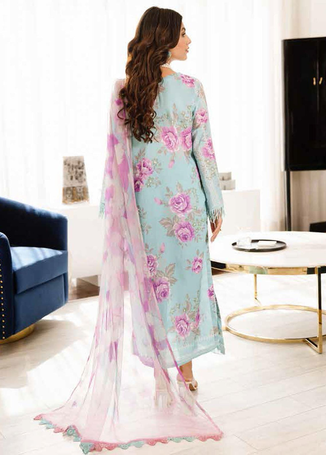 Signature Prints By Nureh Printed Lawn Suits Unstitched 3 Piece NU23L SP-43 - Summer Collection