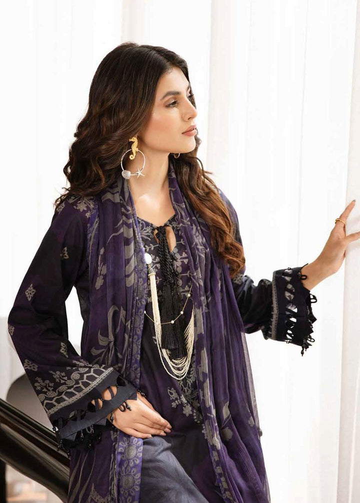 Signature Prints By Nureh Printed Lawn Suits Unstitched 3 Piece NU23L SP-44 - Summer Collection