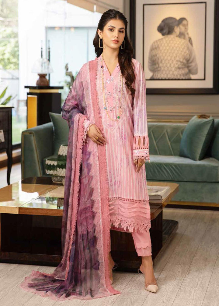 Signature Prints By Nureh Printed Lawn Suits Unstitched 3 Piece NU23L SP-46 - Summer Collection