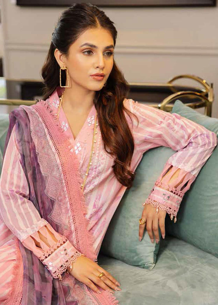 Signature Prints By Nureh Printed Lawn Suits Unstitched 3 Piece NU23L SP-46 - Summer Collection