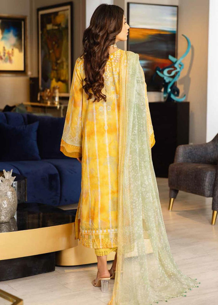 Signature Prints By Nureh Printed Lawn Suits Unstitched 3 Piece NU23L SP-47 - Summer Collection