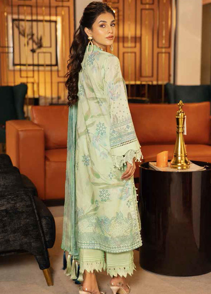 Signature Prints By Nureh Printed Lawn Suits Unstitched 3 Piece NU23L SP-48 - Summer Collection
