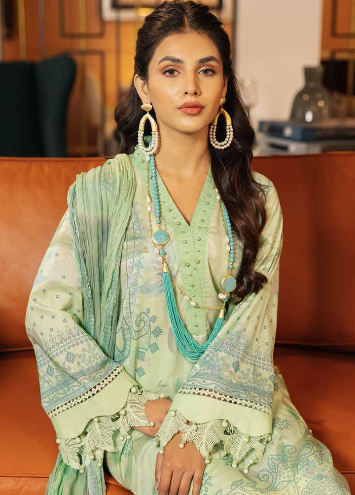Signature Prints By Nureh Printed Lawn Suits Unstitched 3 Piece NU23L SP-48 - Summer Collection
