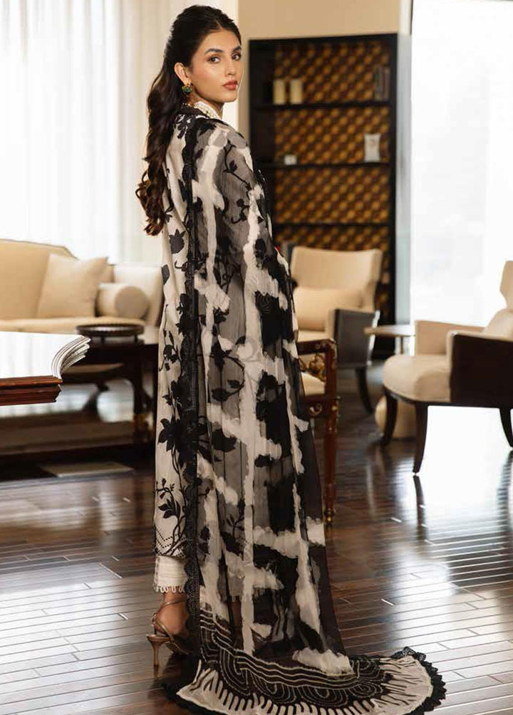 Signature Prints By Nureh Printed Lawn Suits Unstitched 3 Piece NU23L SP-49 - Summer Collection