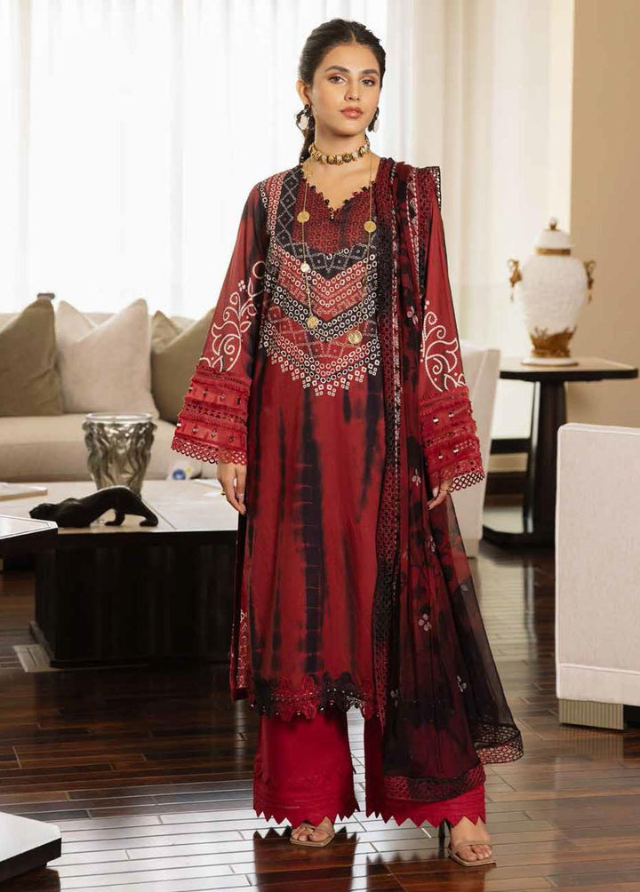 Signature Prints By Nureh Printed Lawn Suits Unstitched 3 Piece NU23L SP-50 - Summer Collection