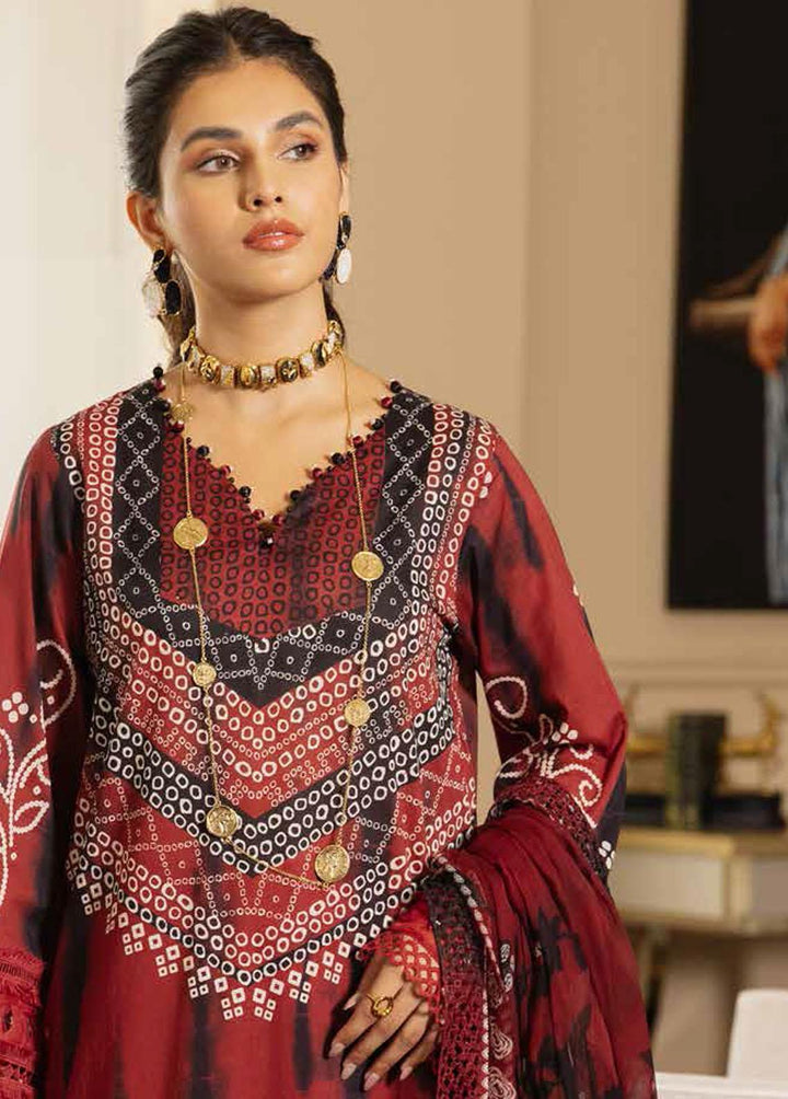 Signature Prints By Nureh Printed Lawn Suits Unstitched 3 Piece NU23L SP-50 - Summer Collection