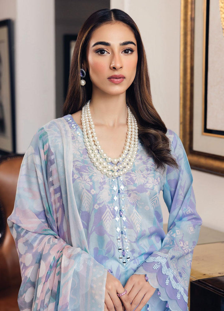 Signature Prints By Nureh Printed Lawn Suits Unstitched 3 Piece NU23SPR-V5 SP-60 - Summer Collection