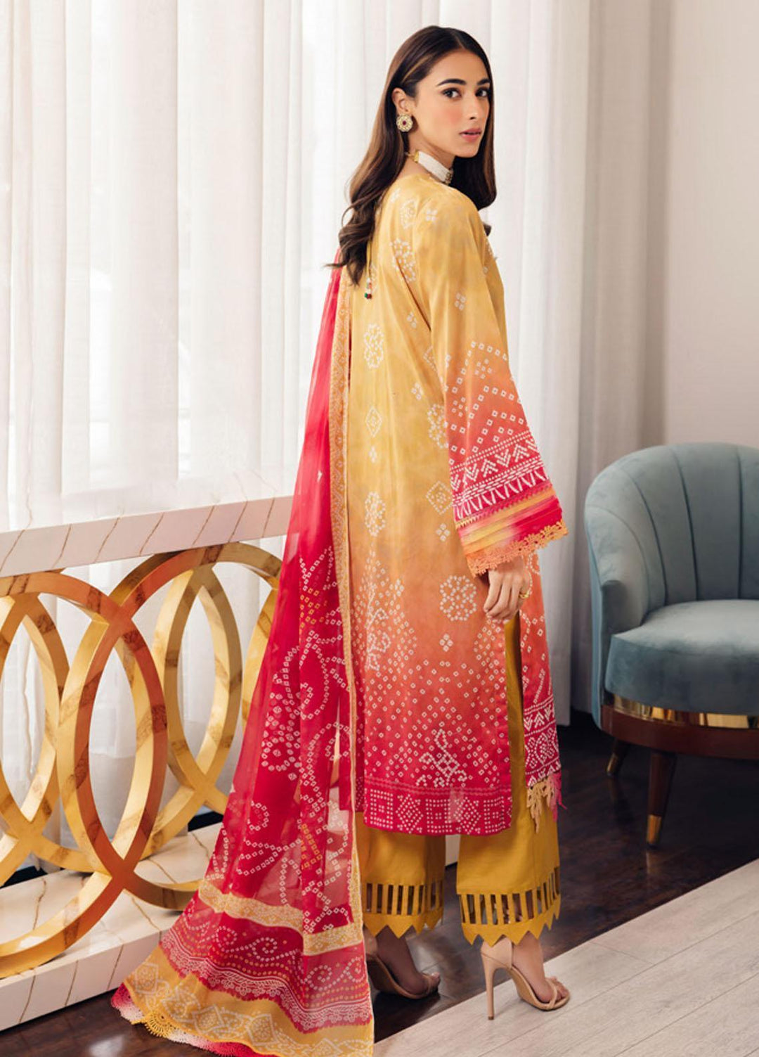 Signature Prints By Nureh Printed Lawn Suits Unstitched 3 Piece NU23SPR-V5 SP-62 - Summer Collection