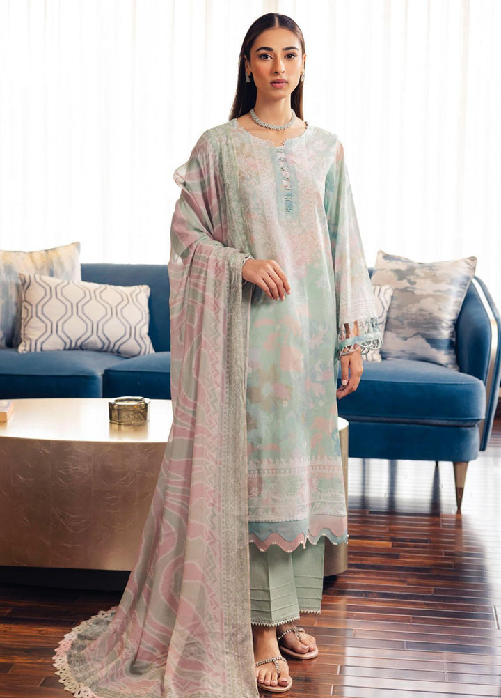 Signature Prints By Nureh Printed Lawn Suits Unstitched 3 Piece NU23SPR-V5 SP-63 - Summer Collection