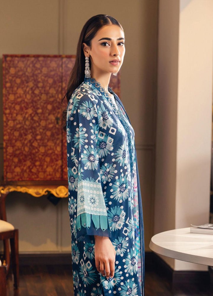 Signature Prints By Nureh Printed Lawn Suits Unstitched 3 Piece NU23SPR-V5 SP-64 - Summer Collection