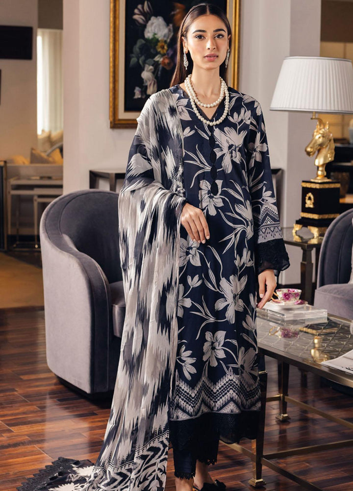 Signature Prints By Nureh Printed Lawn Suits Unstitched 3 Piece NU23SPR-V5 SP-65 - Summer Collection