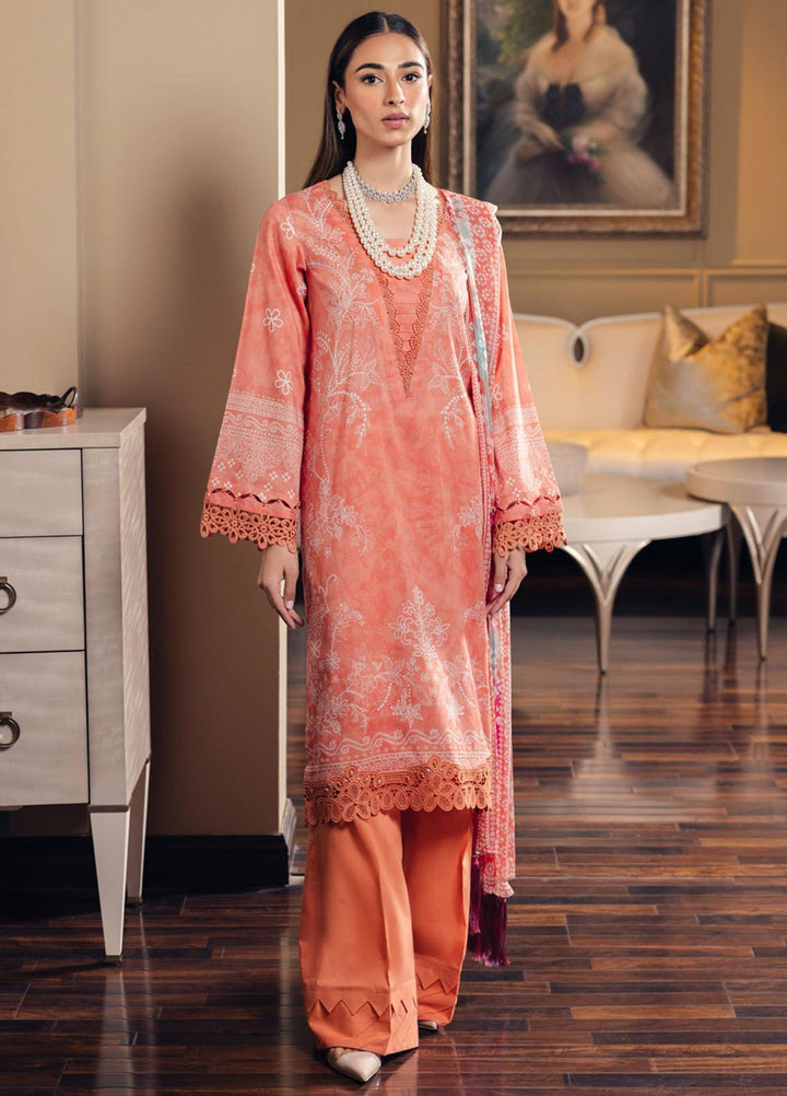 Signature Prints By Nureh Printed Lawn Suits Unstitched 3 Piece NU23SPR-V5 SP-66 - Summer Collection