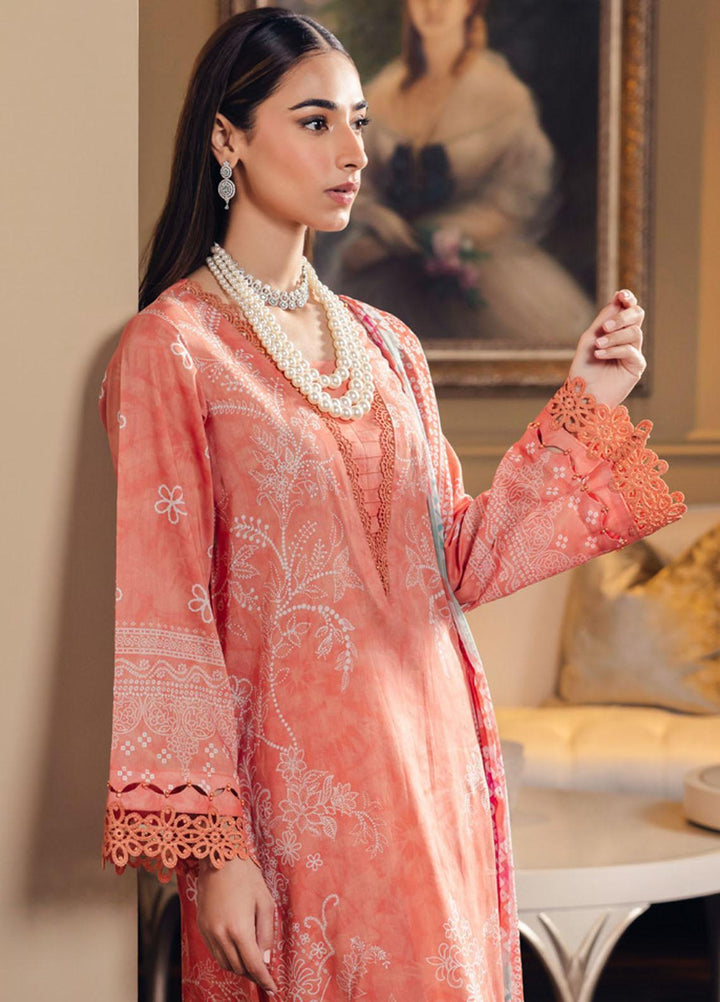Signature Prints By Nureh Printed Lawn Suits Unstitched 3 Piece NU23SPR-V5 SP-66 - Summer Collection