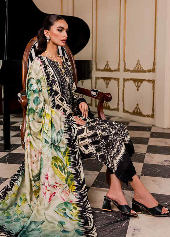 Signature Prints By Nureh Printed Marina Suits Unstitched 3 Piece NU23SPM SP-77 - Winter Collection