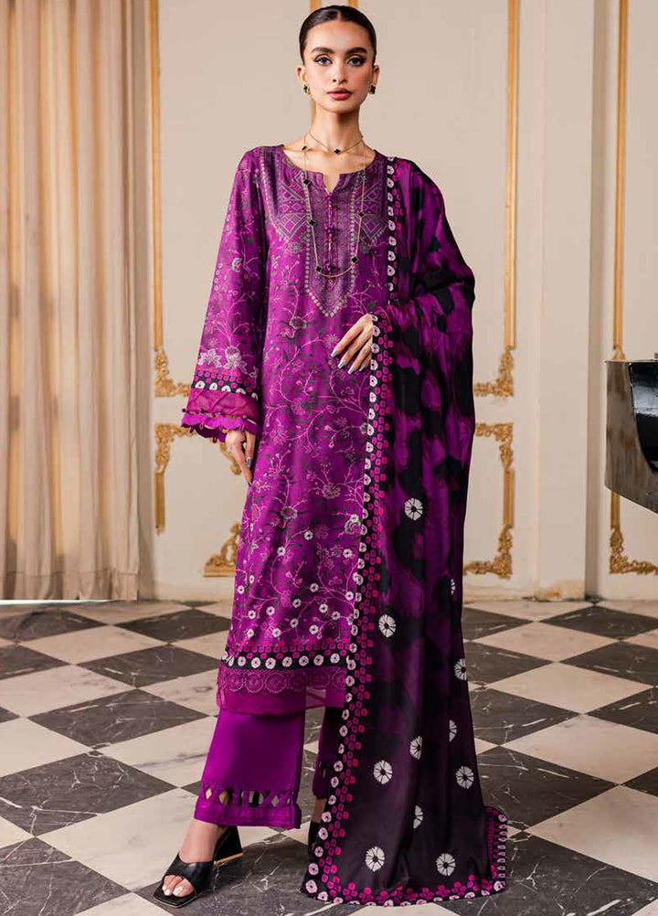 Signature Prints By Nureh Printed Marina Suits Unstitched 3 Piece NU23SPM SP-79 - Winter Collection