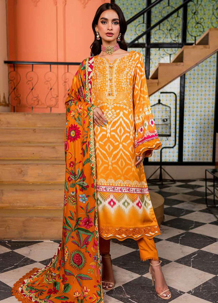 Signature Prints By Nureh Printed Marina Suits Unstitched 3 Piece NU23SPM SP-80 - Winter Collection