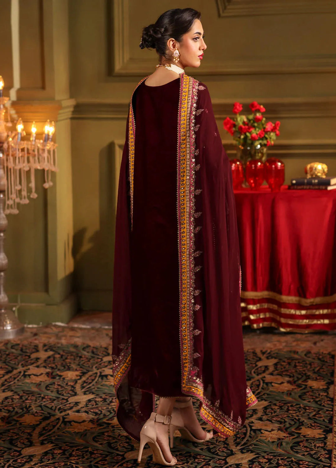 Signora by Charizma Embroidered Velvet Suits Unstitched 3 Piece CRZ24SG CVT4-12 - Winter Collection