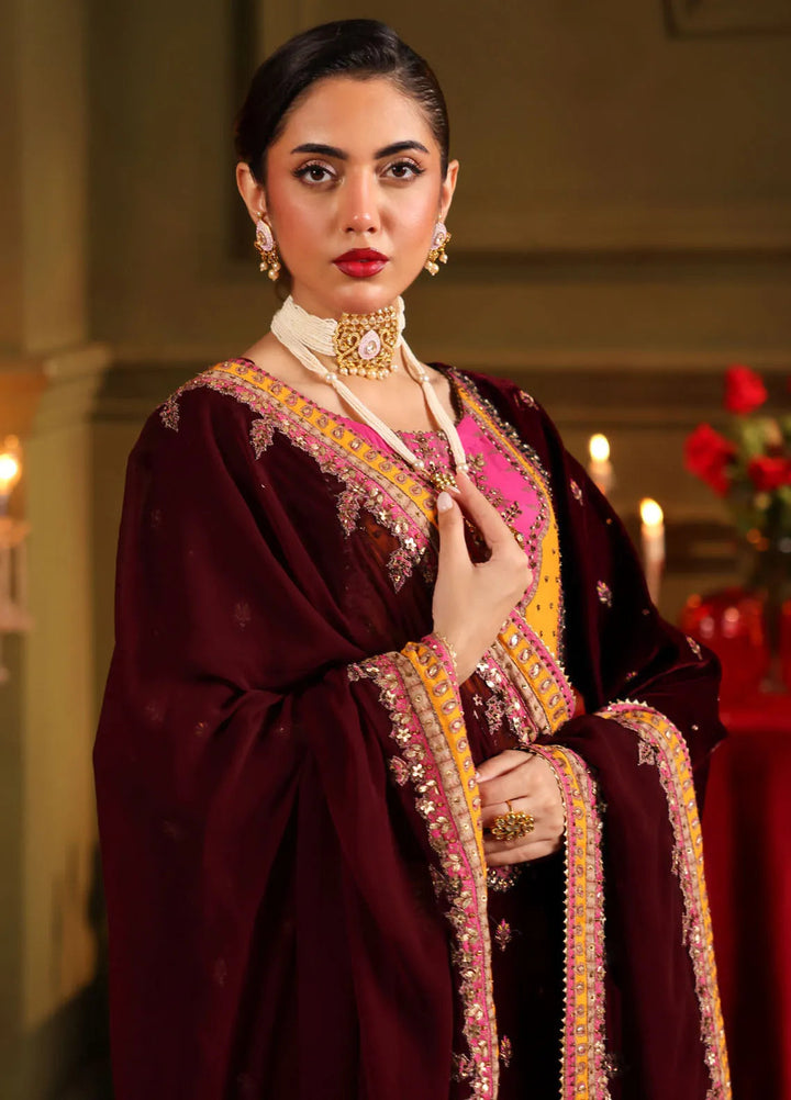 Signora by Charizma Embroidered Velvet Suits Unstitched 3 Piece CRZ24SG CVT4-12 - Winter Collection
