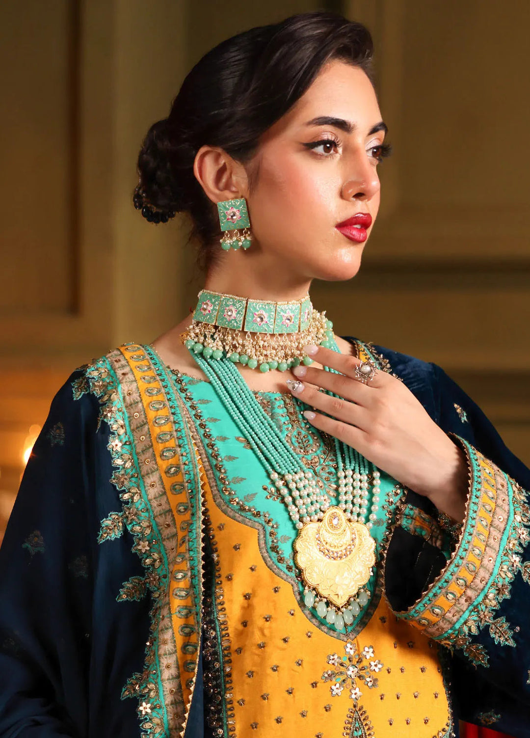 Signora by Charizma Embroidered Velvet Suits Unstitched 3 Piece CRZ24SG CVT4-13 - Winter Collection