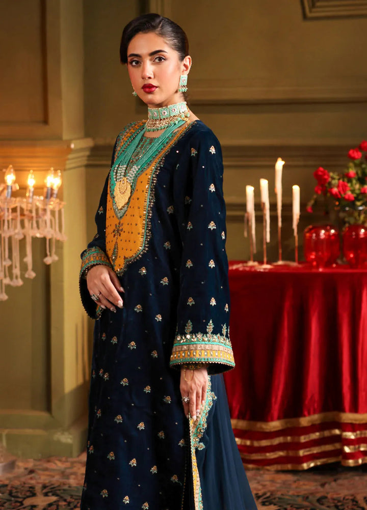 Signora by Charizma Embroidered Velvet Suits Unstitched 3 Piece CRZ24SG CVT4-13 - Winter Collection