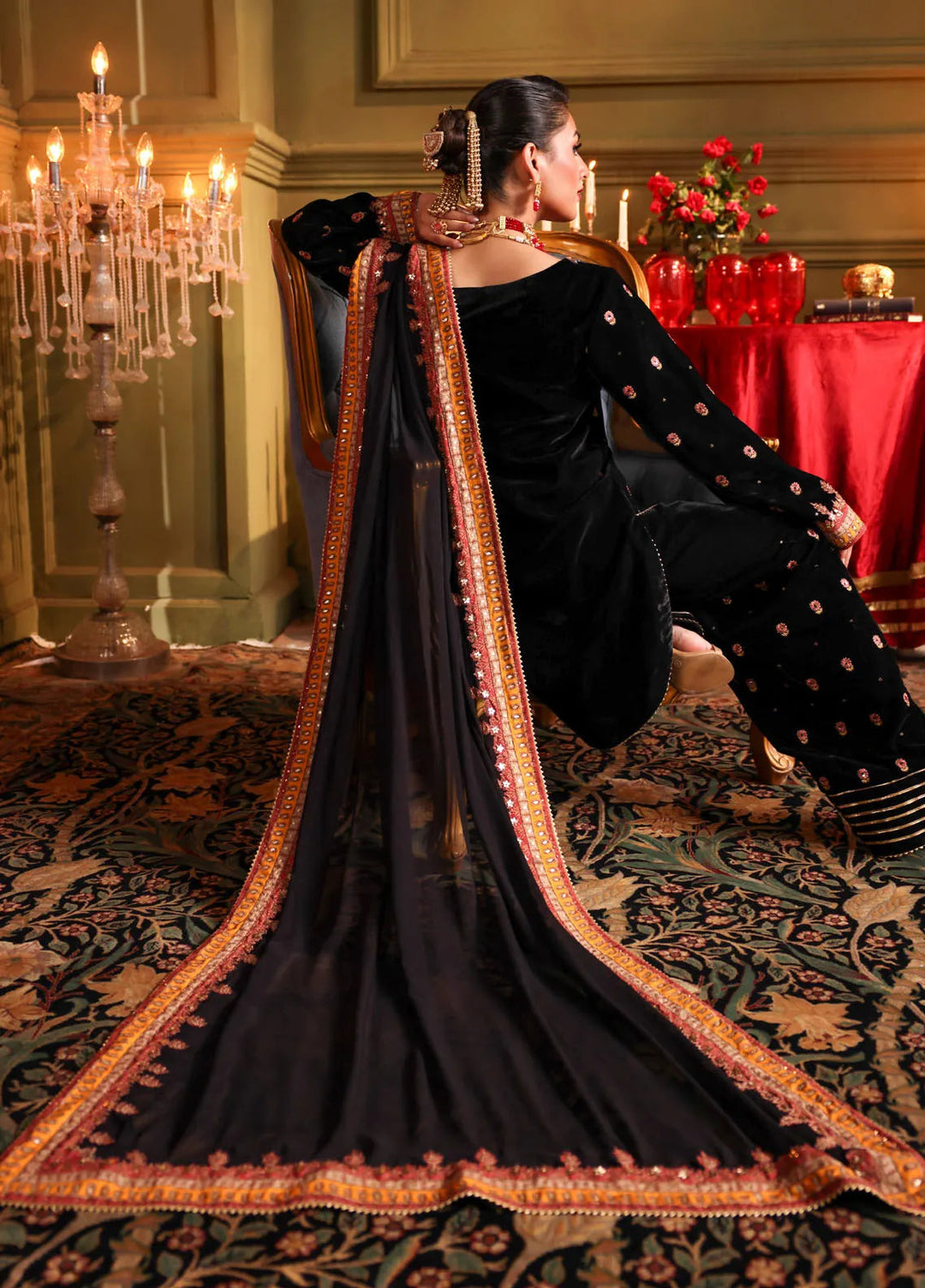 Signora by Charizma Embroidered Velvet Suits Unstitched 3 Piece CRZ24SG CVT4-14 - Winter Collection