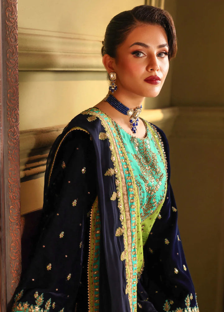 Signora by Charizma Embroidered Velvet Suits Unstitched 3 Piece CRZ24SG CVT4-15 - Winter Collection
