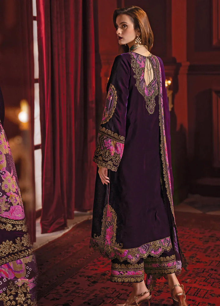 Signora by Charizma Embroidered Velvet Suits Unstitched 3 Piece CRZ24SV CVT4-01 - Festive Collection