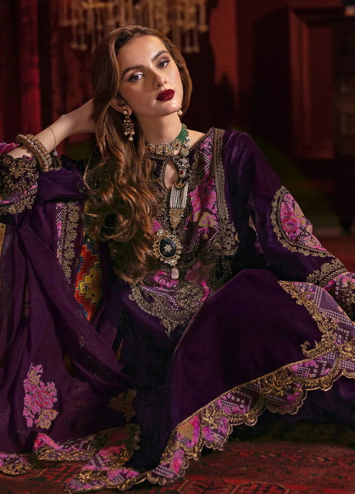 Signora by Charizma Embroidered Velvet Suits Unstitched 3 Piece CRZ24SV CVT4-01 - Festive Collection