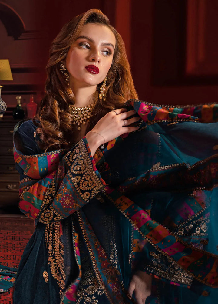 Signora by Charizma Embroidered Velvet Suits Unstitched 3 Piece CRZ24SV CVT4-02 - Festive Collection