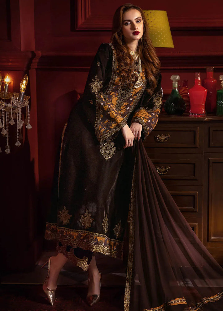 Signora by Charizma Embroidered Velvet Suits Unstitched 3 Piece CRZ24SV CVT4-05 - Festive Collection