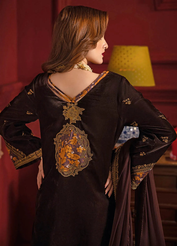 Signora by Charizma Embroidered Velvet Suits Unstitched 3 Piece CRZ24SV CVT4-05 - Festive Collection