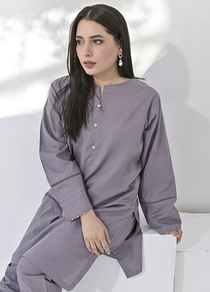 Silcot Pret Plain Cotton 2 Piece Suit Airy Aesthetic