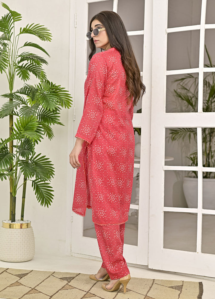 Silcot Pret Printed Lawn 2 Piece Suit Coral Sprig