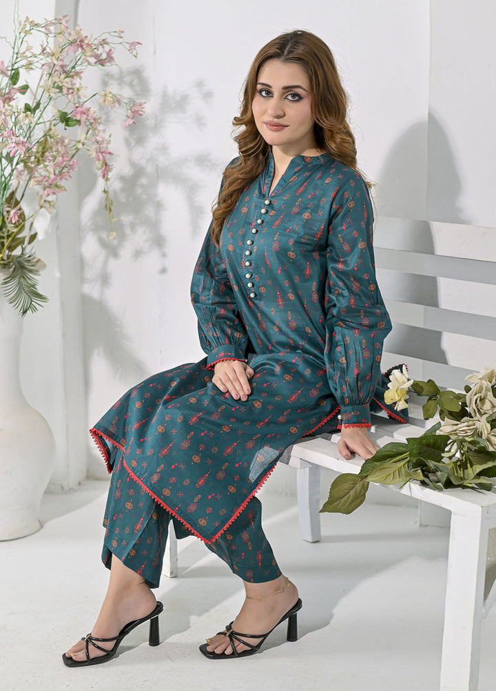 Silcot Pret Printed Lawn 2 Piece Suit Emerald Vine