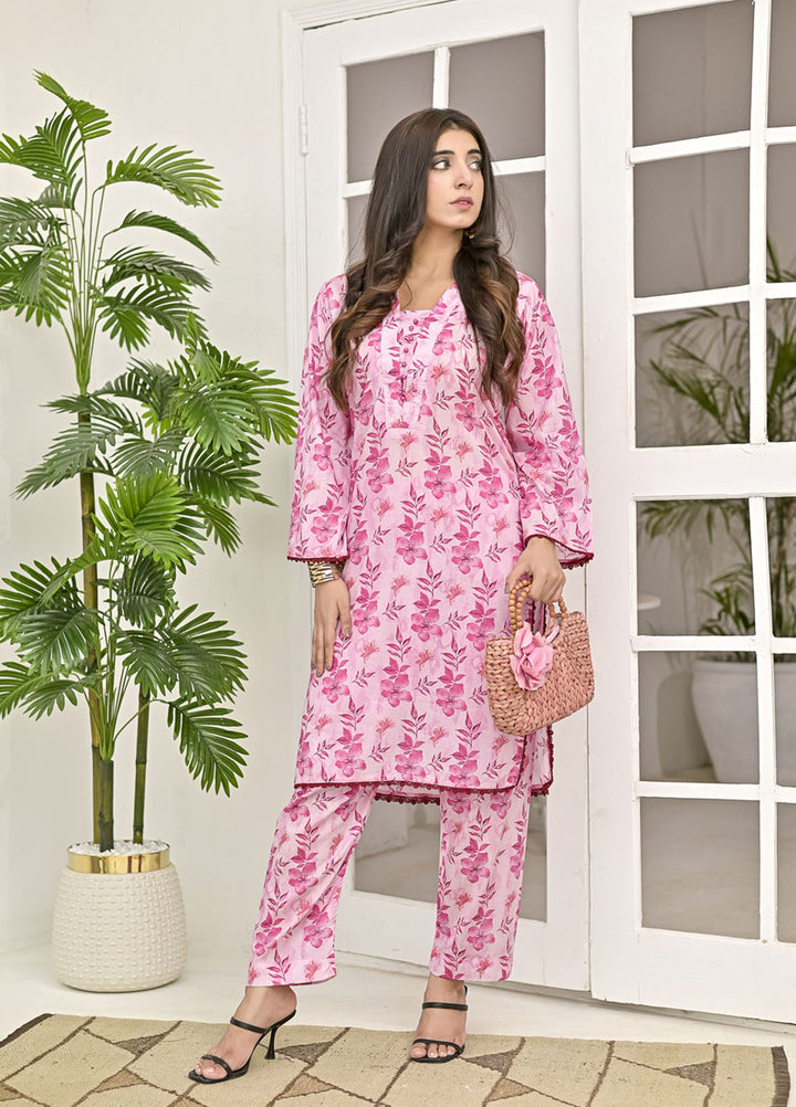 Silcot Pret Printed Lawn 2 Piece Suit Pink Reverie