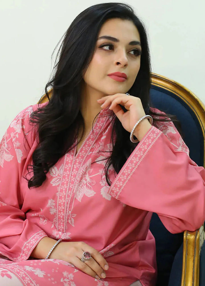 Silk Co Ords by Zyna Pret Printed Silk 2 Piece Suit Mehr