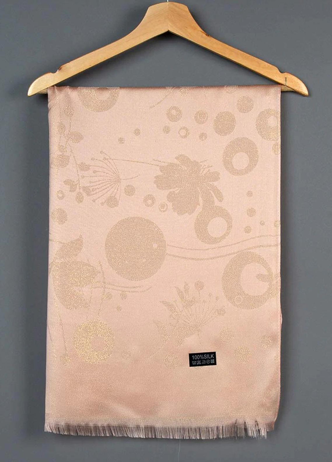 Abaya pk  Silk  Hijab ABA22SH Beige Sheen Hijab - Pashmina Hijabs