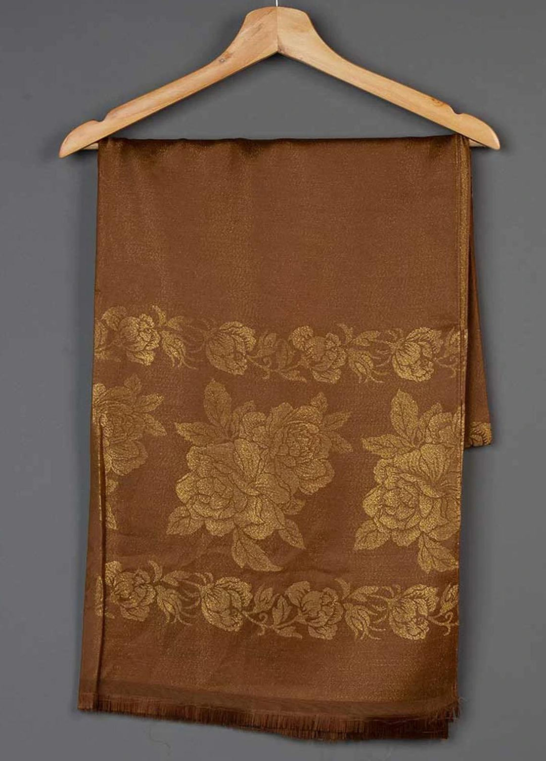 Abaya pk  Silk  Hijab ABA22SH Bronze Festive Hijab - Pashmina Hijabs