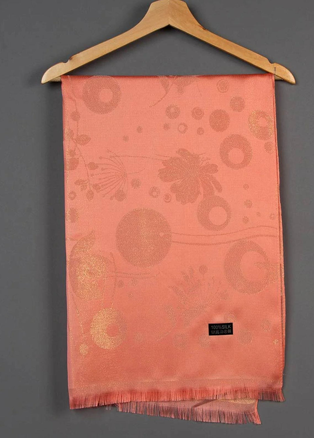 Abaya pk  Silk  Hijab ABA22SH Dark Beige Sheen Hijab - Pashmina Hijabs