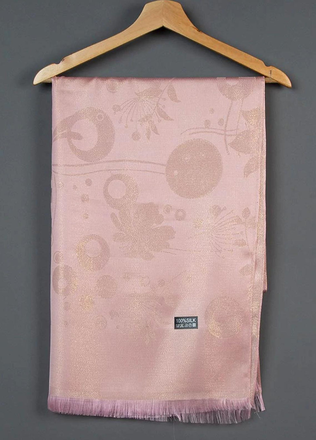 Abaya pk  Silk  Hijab ABA22SH Light Pink Sheen Hijab - Pashmina Hijabs