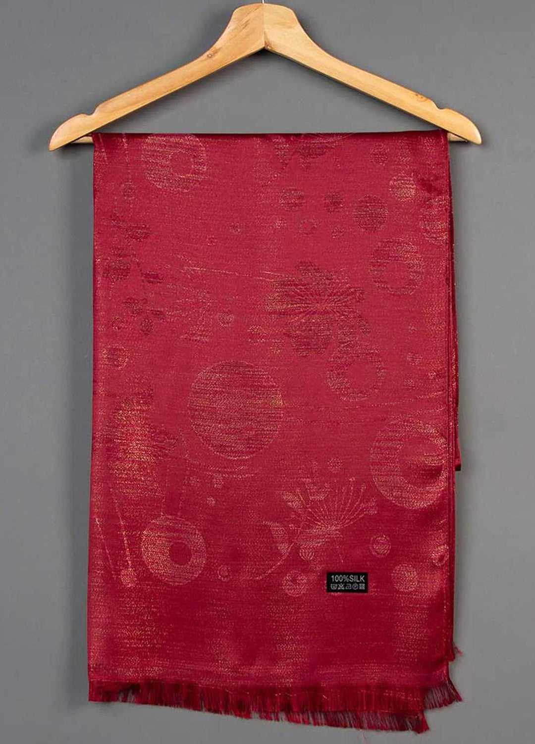 Abaya pk  Silk  Hijab ABA22SH Maroon Sheen Hijab - Pashmina Hijabs