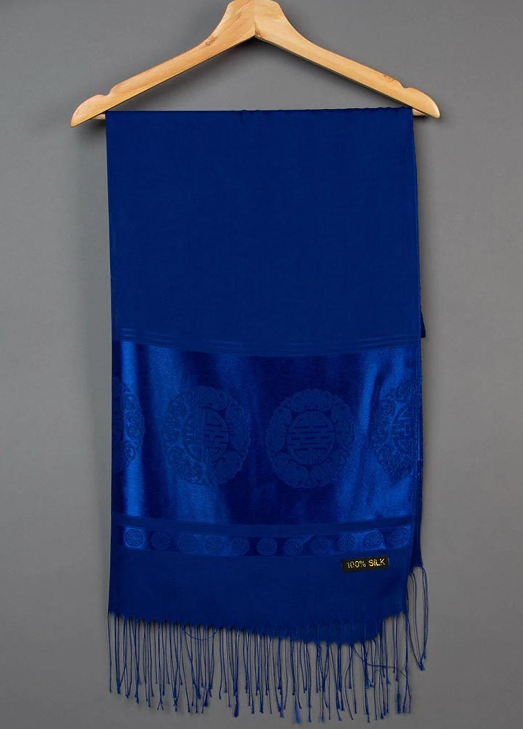 Abaya pk  Silk  Hijab ABA22SH Meridian Dark Blue Hijab - Pashmina Hijabs