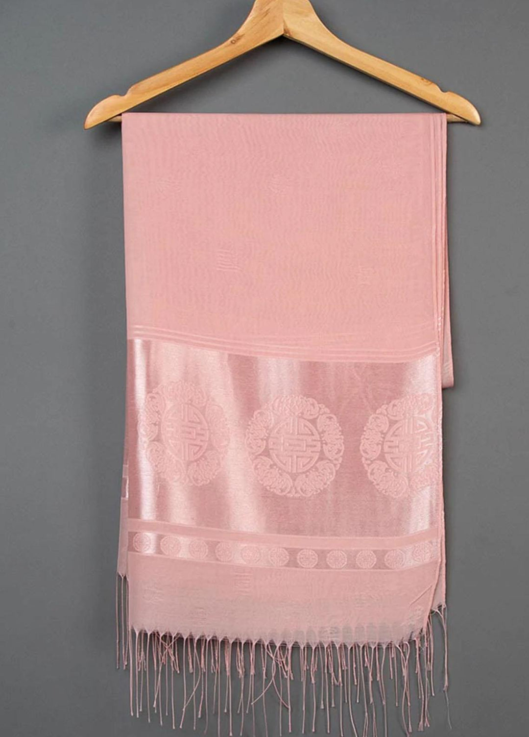 Abaya pk  Silk  Hijab ABA22SH Meridian Light Pink Hijab - Pashmina Hijabs