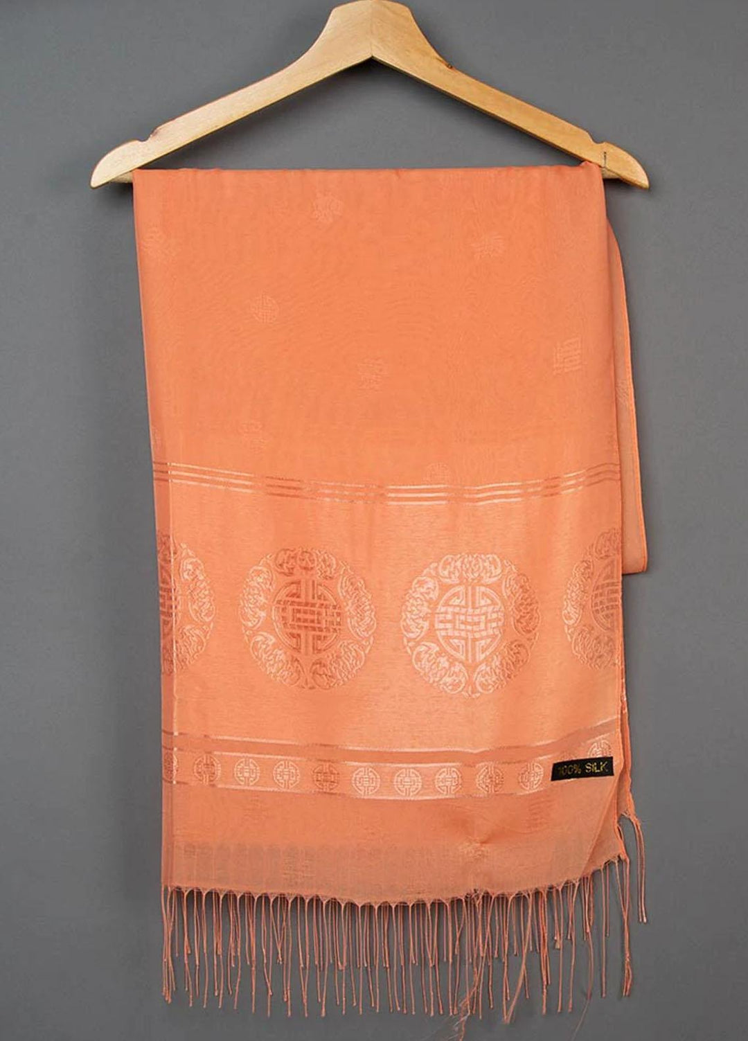 Abaya pk  Silk  Hijab ABA22SH Meridian Peach Hijab - Pashmina Hijabs