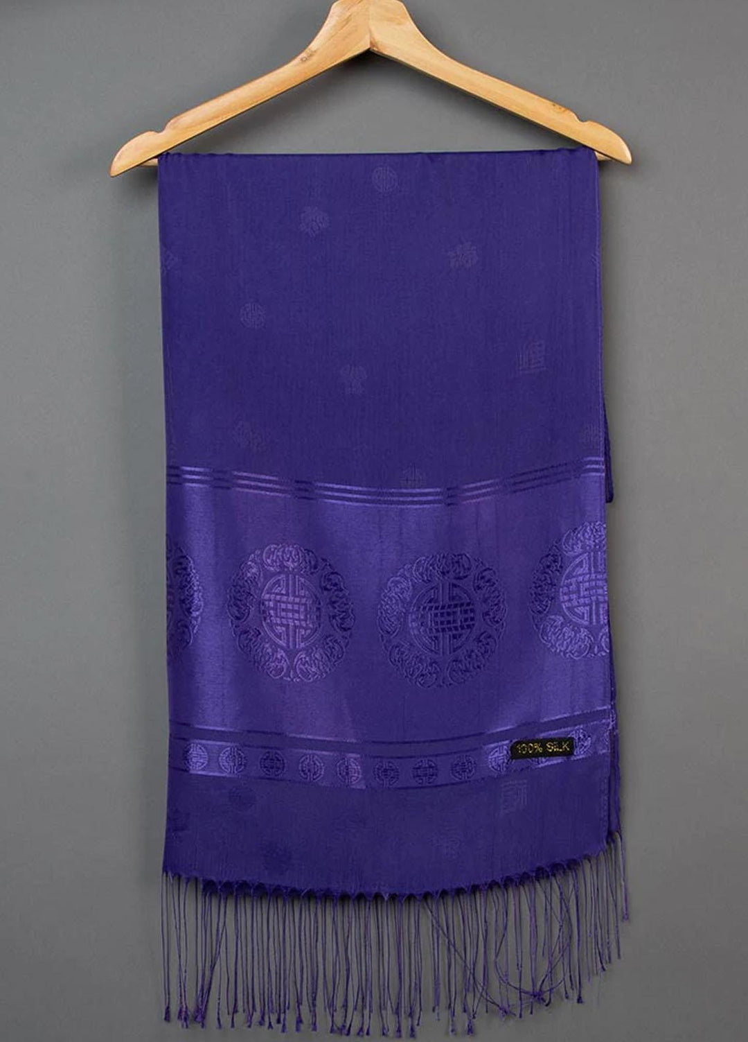 Abaya pk  Silk  Hijab ABA22SH Meridian Purple Hijab - Pashmina Hijabs