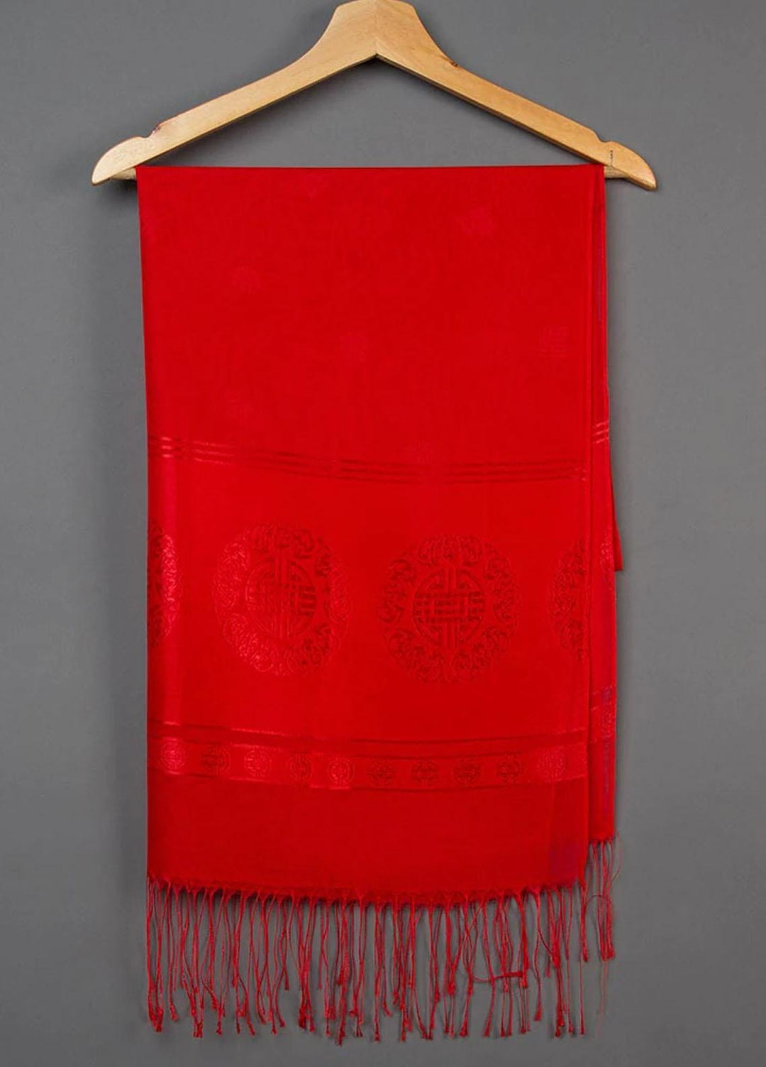 Abaya pk  Silk  Hijab ABA22SH Meridian Red Hijab - Pashmina Hijabs